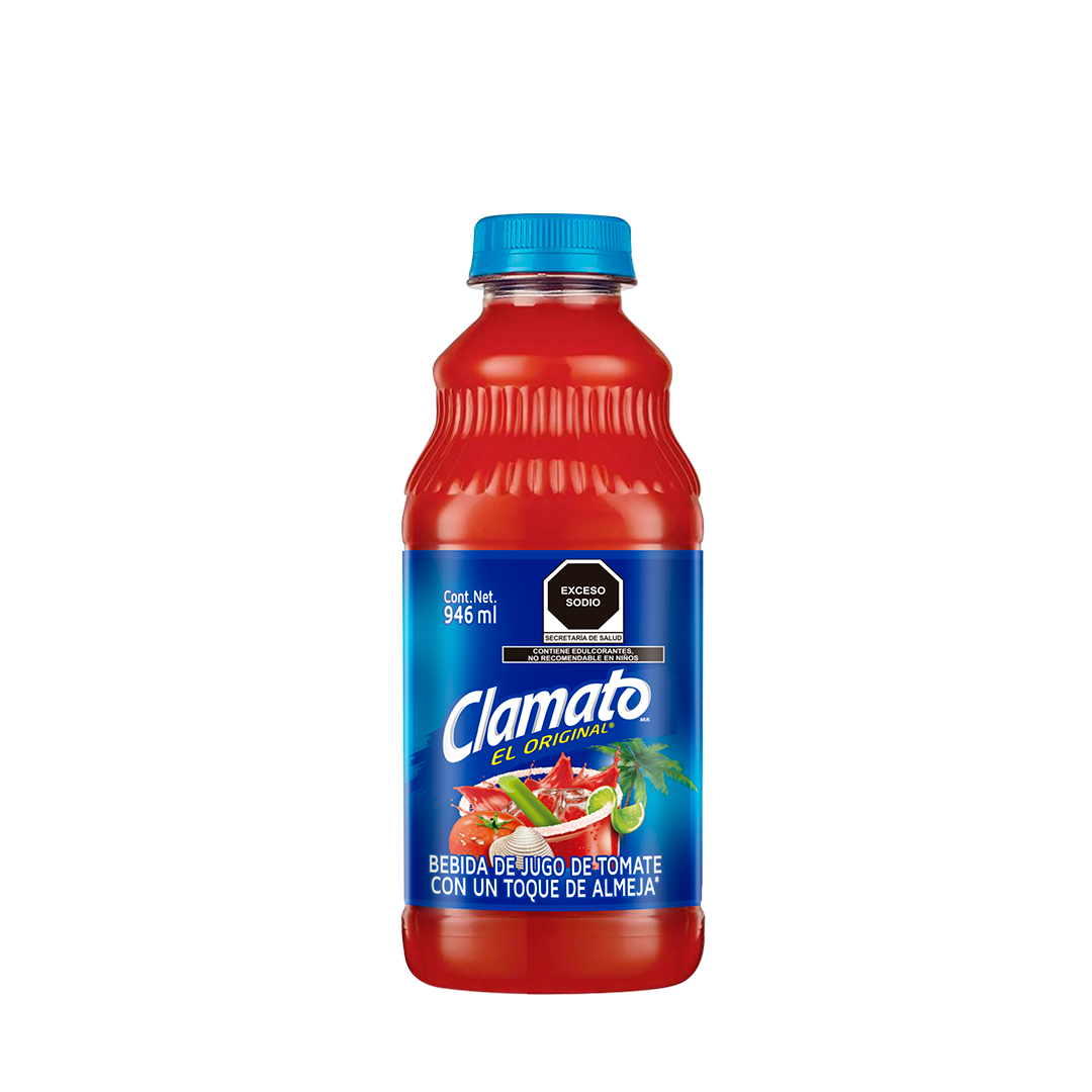 CLAMATO ALMEJA 946ML 12PZS