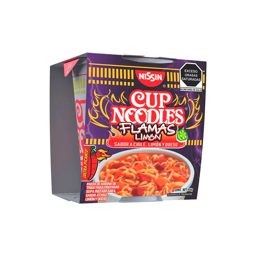 CUP NOODLES FLAMAS LIMON 1X12PZ